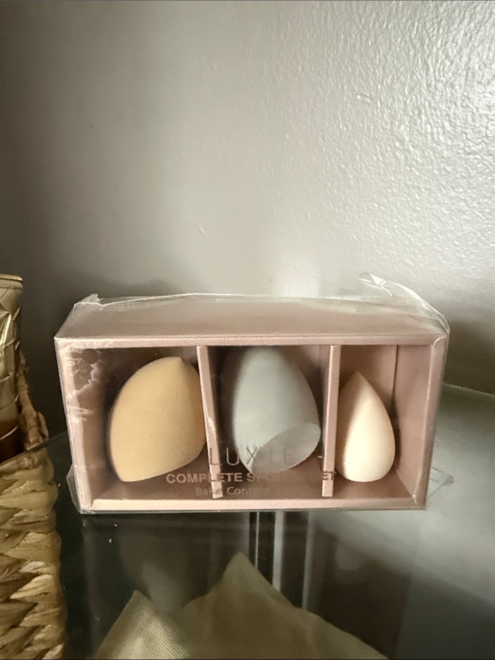 Luxie Makeup Sponge Trio - Beige, Light Gray, Cream